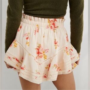NEW Aerie | Rock 'N' Ruffle Skort | Vintage Vanilla Floral | Size XL